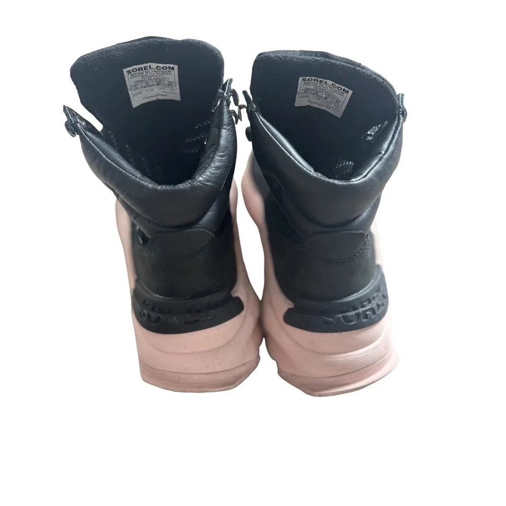 Sorel Kinetic Impact Conquest Black Pink‎ Winter Boots NL4400-011 Womens 6